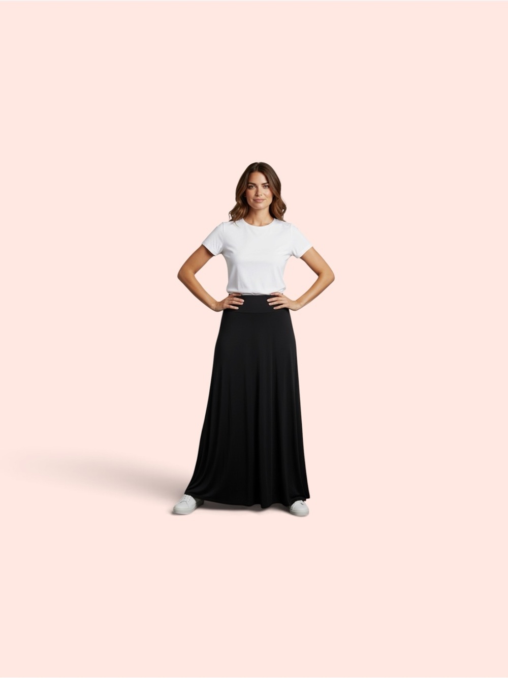 Source Unknown Black Maxi Skirt - Elegant Flow